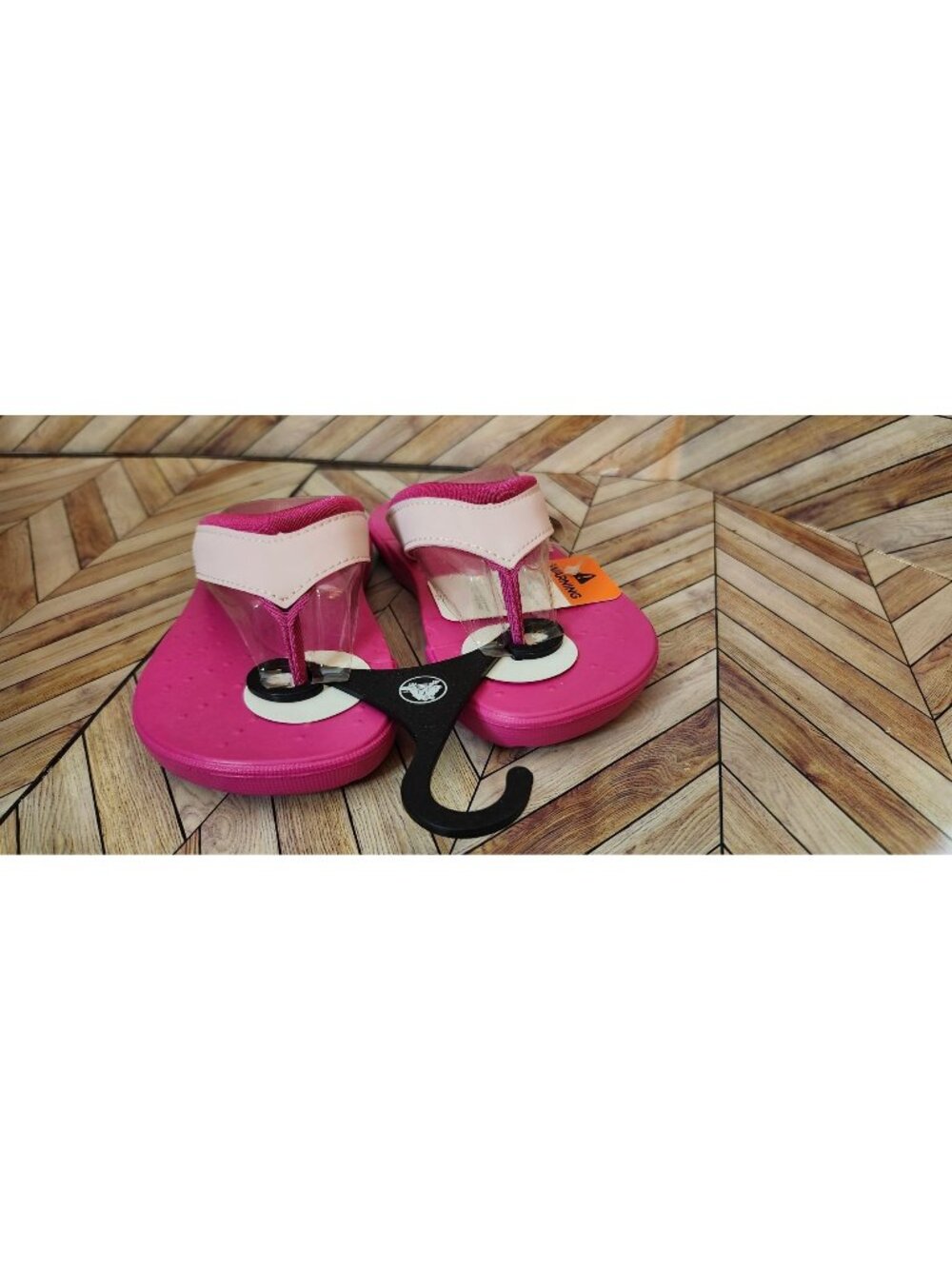 New Toddler Crocs Wave Kids Fuchsia Pink Flip Flops Sandal Shoe Size C10/11